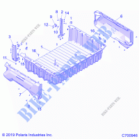 CARGO BOX   R21TAA99A1/A7/B1/B7 (C700946) for Polaris RANGER 1000 FULL SIZE 2021