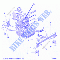 ENGINE, MOUNTING   R21TAU99AP/AG/BP/BG (C700602) for Polaris RANGER 1000 FULL SIZE WINTER 2021