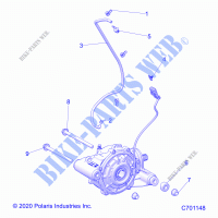 DRIVE TRAIN, FRONT GEARCASE MOUNTING   R21T6A99A1/B1 (C701148) for Polaris RANGER CREW 1000 2021