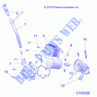 ENGINE, DIPSTICK AND OIL FILTER   R21T6A99A1/B1 (C700226) for Polaris RANGER CREW 1000 2021