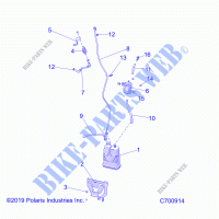 BODY, FUEL TANK, EVAP   R21RSE99B9/BC/BP/BW (C700914) for Polaris RANGER CREW XP 1000 2021