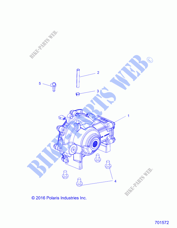 DRIVE TRAIN, FRONT GEARCASE MOUNTING   R21MAAE4F4/F9 (701572) for Polaris RANGER EV MD 2021