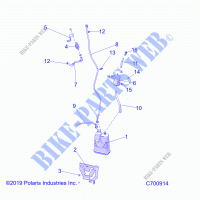 BODY, FUEL TANK, EVAP   R21RSU99B9/BC/BP/BW (C700914) for Polaris RANGER CREW XP 1000 NORTHSTAR PREMIUM 2021