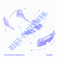 FLOOR AND ROCKER   R21TAE99JA (C700578) for Polaris RANGER 1000 FULL SIZE IS EU 2021