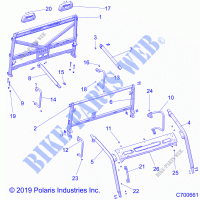 CHASSIS, CAB FRAME   R21RSZ99A9/AC/AP/AW/B9/BC/BP/BW (C700661) for Polaris RANGER CREW XP 1000 NORTHSTAR ULTIMATE AUDIO PACKAGE 2021