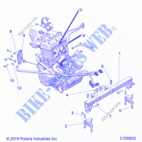 ENGINE, MOUNTING   R21T6U99AP/AG/BP/BG (C700602) for Polaris RANGER CREW 1000 PREMIUM WINTER 2021