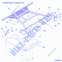 BODYWORK   TRUNK, MOUNTING   R21RSM99AG (C730072) for Polaris RANGER CREW XP 1000 HIGH LIFTER 2021