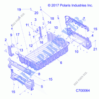 BODYWORK   TRUNK   R21RSH99AC/BC (C700064) for Polaris RANGER CREW XP 1000 TRAIL BOSS 2021