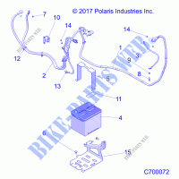 ELECTRICAL, BATTERY   R21RSH99AC/BC (C700072) for Polaris RANGER CREW XP 1000 TRAIL BOSS 2021