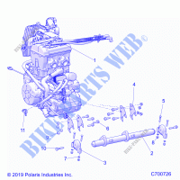 ENGINE, MOUNTING   R21RSH99AC/BC (C700726) for Polaris RANGER CREW XP 1000 TRAIL BOSS 2021
