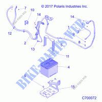 ELECTRICAL, BATTERY   R21RSF99AK (C700072) for Polaris RANGER CREW XP 1000 TEXAS 2021