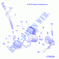 ENGINE, DIPSTICK AND OIL FILTER   R21RSF99AK (C700226) for Polaris RANGER CREW XP 1000 TEXAS 2021