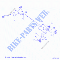 BRAKES, BRAKE LINES AND MASTER CYLINDER   R21RSE99NP (C701152) for Polaris RANGER CREW XP 1000 2021