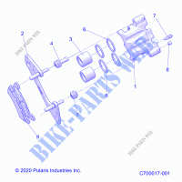 BRAKES, FRONT CALIPER   R21RRE99FP/F9 (C700017 1) for Polaris RANGER XP 1000 EPS MD 2021
