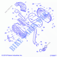 DRIVE TRAIN, CLUTCH COVER AND DUCTING   R21RRE99FP/F9 (C700877) for Polaris RANGER XP 1000 EPS MD 2021
