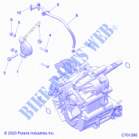 DRIVE TRAIN, MAIN GEARCASE MOUNTING   R21RRE99FP/F9 (C701280) for Polaris RANGER XP 1000 EPS MD 2021
