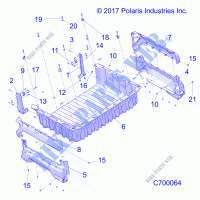 BODYWORK   TRUNK   R21RRH99AC/BC (C700064) for Polaris RANGER XP 1000 TRAIL BOSS 2021