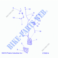 BODY, FUEL TANK, EVAP   R21RSV99BC (C700914) for Polaris RANGER CREW XP 1000 NORTHSTAR TRAIL BOSS 2021