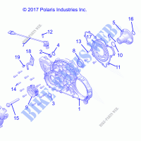 ENGINE, MAG COVER MOUNT   R21RSV99AC/BC (C700126 2) for Polaris RANGER CREW XP 1000 NORTHSTAR TRAIL BOSS 2021