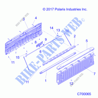 BODY, BOX, TAILGATE   R21RRV99AC/BC (C700065) for Polaris RANGER XP 1000 NORTHSTAR EDITION TRAIL BOSS 2021