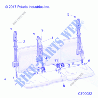 BODY, SEAT BELT MOUNTING   R21RRV99AC/BC (C700082) for Polaris RANGER XP 1000 NORTHSTAR EDITION TRAIL BOSS 2021