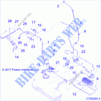BODY, FUEL LINE EVAP   Z21S1E99BR (C700095 3) for Polaris RZR RS1 2021