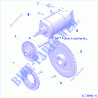 ENGINE, STARTER   Z21S1E99AR/BR (C700106 10) for Polaris RZR RS1 2021
