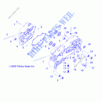 ENGINE, CRANKCASE   Z21YAV17B2/B4/N2/N4 (49RGRCRANKCASE09RZR170) for Polaris RZR 170 2021