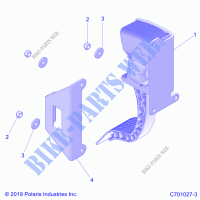 ENGINE, THROTTLE PEDAL   Z21N4E99AC/AK/BC/BK/K99AP/AG/BG/BP (C701027 3) for Polaris RZR XP 4 1000 2021