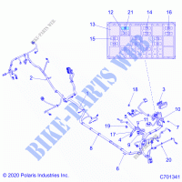 WIRE HARNESS   Z21N4K99AP/AG/BG/BP (C701341) for Polaris RZR XP 4 1000 2021