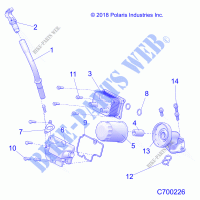 ENGINE, DIPSTICK AND OIL FILTER   Z21N4M99AG (C700226) for Polaris RZR XP 4 1000 HIGH LIFTER 2021