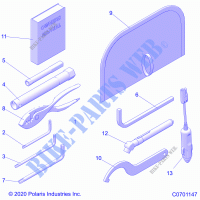 REFERENCE, OWNERS MANUAL AND TOOL KIT    Z21N4M99AG (C0701147) for Polaris RZR XP 4 1000 HIGH LIFTER 2021