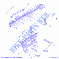 BODY, REAR BUMPER   Z21NAM99AG (C700248 16) for Polaris RZR XP 1000 HIGH LIFTER 2021