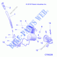 ENGINE, DIPSTICK AND OIL FILTER    Z21NAM99AG (C700226) for Polaris RZR XP 1000 HIGH LIFTER 2021
