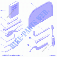 REFERENCE, OWNERS MANUAL AND TOOL KIT    Z21NAM99AG (C0701147) for Polaris RZR XP 1000 HIGH LIFTER 2021