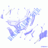 BODY, FRONT BUMPER   Z21P4E92AE/AN/BE/BN (C700318 1) for Polaris RZR TURBO S 4 2021