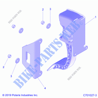 ENGINE, THROTTLE PEDAL    Z21P4E92AE/AN/BE/BN/L92AL/AT/BL/BT (C701027 3) for Polaris RZR TURBO S 4 2021