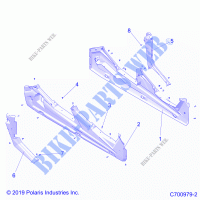 ROCKER PANELS   Z21P4E92AE/AN/BE/BN/L92AL/AT/BL/BT (C700286 2) for Polaris RZR TURBO S 4 2021