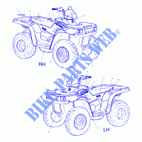 DECALS   A00CH33AA (4957715771A010) for Polaris SPORTSMAN 335 2000