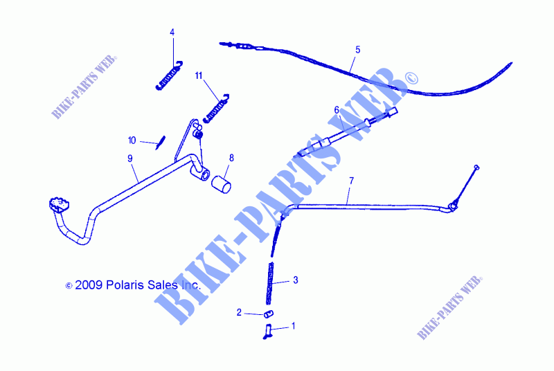 REAR BRAKE   A15YAP20AF (49ATVBRAKERR10PHX) for Polaris PHOENIX 200 2015
