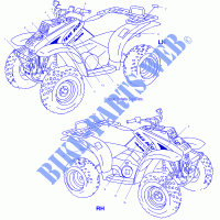 DECALS   A00AA32AA (4949914991A008) for Polaris TRAIL BOSS 2000
