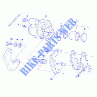 FRONT BRAKE   A99CH50EB (4949114911B009) for Polaris WORKER 500 1999