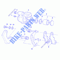 FRONT BRAKE   A99CH50EB (4949114911B009) for Polaris WORKER 500 1999