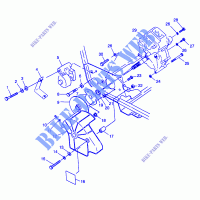 GEARCASE   BRAKE MOUNTING MAGNUM 2X4 W98AA42A (4945524552B014) for Polaris MAGNUM 2X4 1998