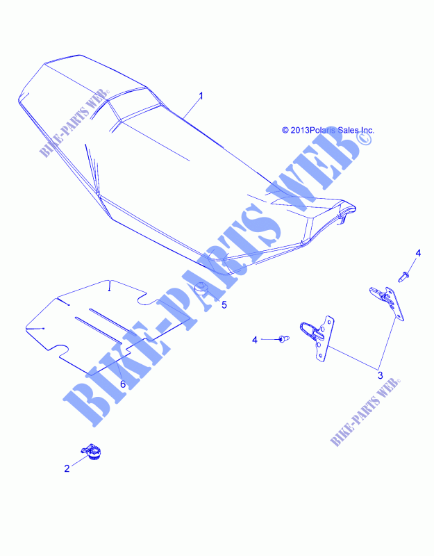 SEAT   A15SVE95AW (49ATVSEAT14SCRAM) for Polaris SCRAMBLER XP 1000 2015
