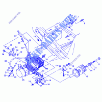 ENGINE MOUNTING XPLORER 300 W98CC28C (4945264526A011) for Polaris XPLORER 300 1998
