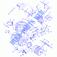 ENGINE MOUNTING   W97AE42A (4940754075A011) for Polaris MAGNUM 6X6 1997