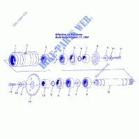 CENTER TIGHTENER MAGNUM 4X4 W97AC42A, SWEDISH MAGNUM 4X4 S97AC42E AND NORWE (4940834083B014) for Polaris NORWEGIAN MAGNUM 4X4 1997