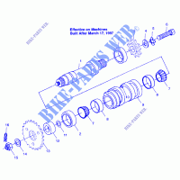 CENTER TIGHTENER MAGNUM 4X4 W97AC42A, SWEDISH MAGNUM 4X4 S97AC42E AND NORWE (4940834083B14A) for Polaris NORWEGIAN MAGNUM 4X4 1997