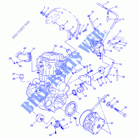 ENGINE MOUNTING   W97AE42A (4940754075A011) for Polaris SWEDISH MAGNUM 6X6 1997
